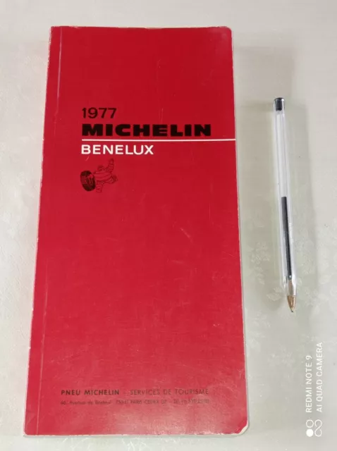 guide MICHELIN rouge BENELUX 1977