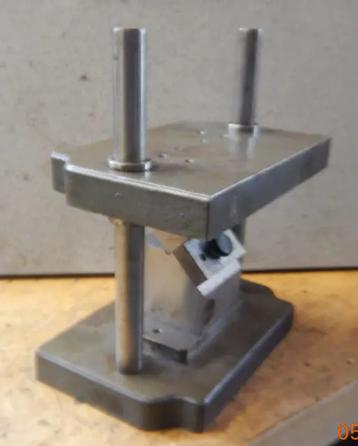Older Metal Press Fixture With Die Setup From A  Machine Shop