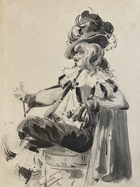 Dessin Sur Papier, Etude D’homme Nu, XXème Siècle