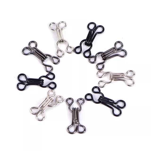 50pcs Sewing Hooks and Eyes Closure Eye Sewing Closure for Bra I4Z8