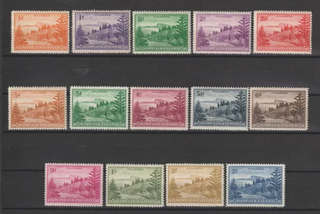 NORFOLK ISLANDS 1947/59 SG 1/12a MNH Cat £35