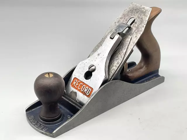 Vintage Record No 4 1/2 Smoothing Plane Carpenters Woodworking Plane Tool