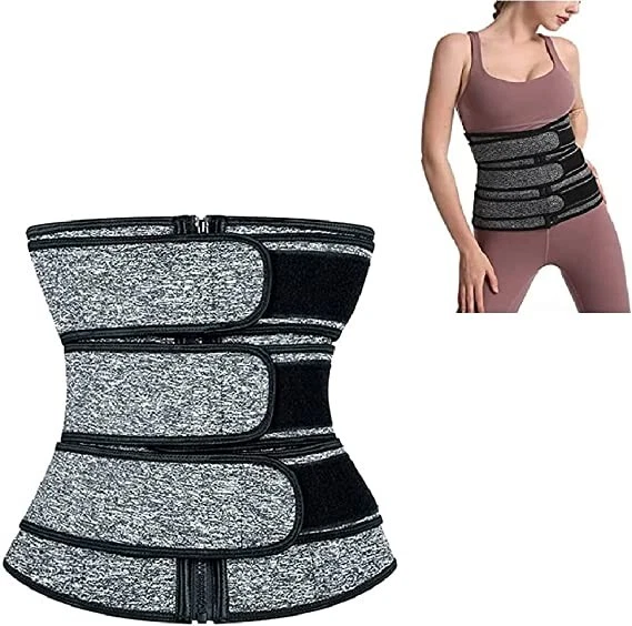 Corsetto allenatore vita sudore in neoprene per donna perdita di peso con 3 Hot Trimmer Bel