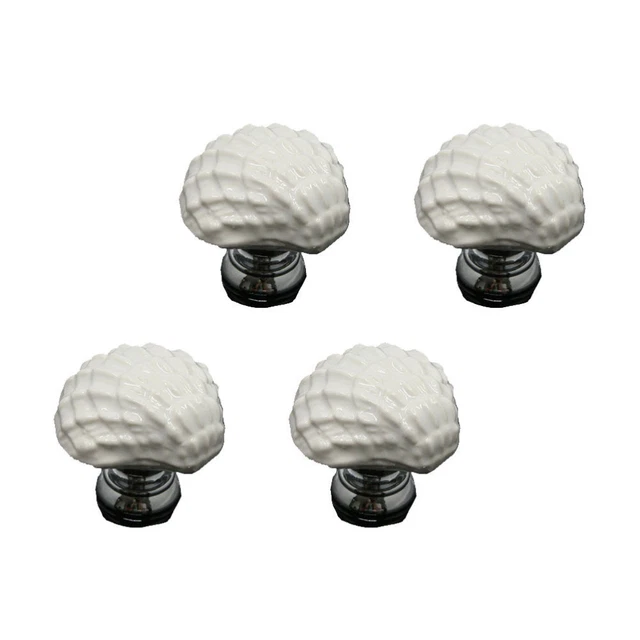 4 Pcs Shell Cabinet Handles Beach Decoration Cabinet Drawer Pulls Kitchen Door 2