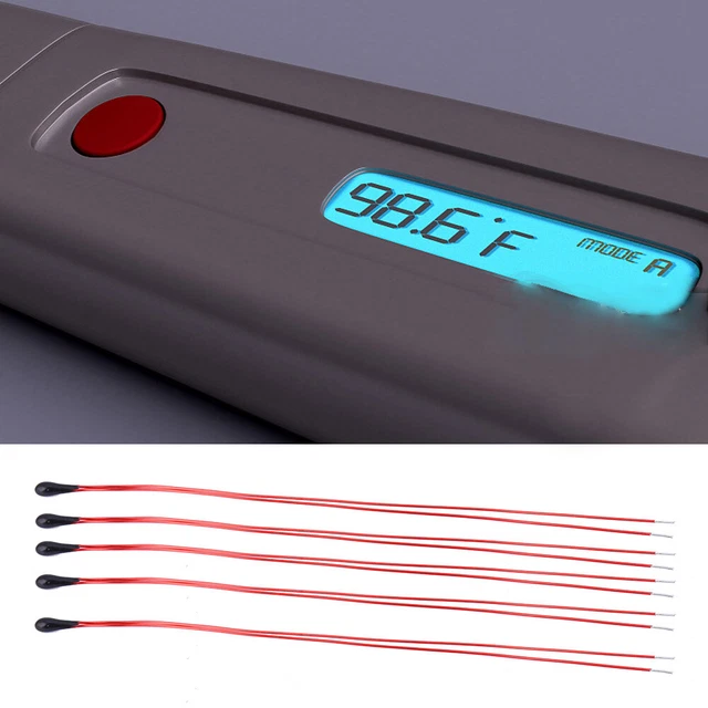 10pcs/set 10K MF52B NTC Thermistor High Sensitivity With 60mm Enameled Wire FFG