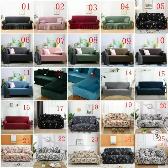 High Stretch Sofa Cover Lounge Slipcover Protector Couch Covers 1 2 3 4 Seater