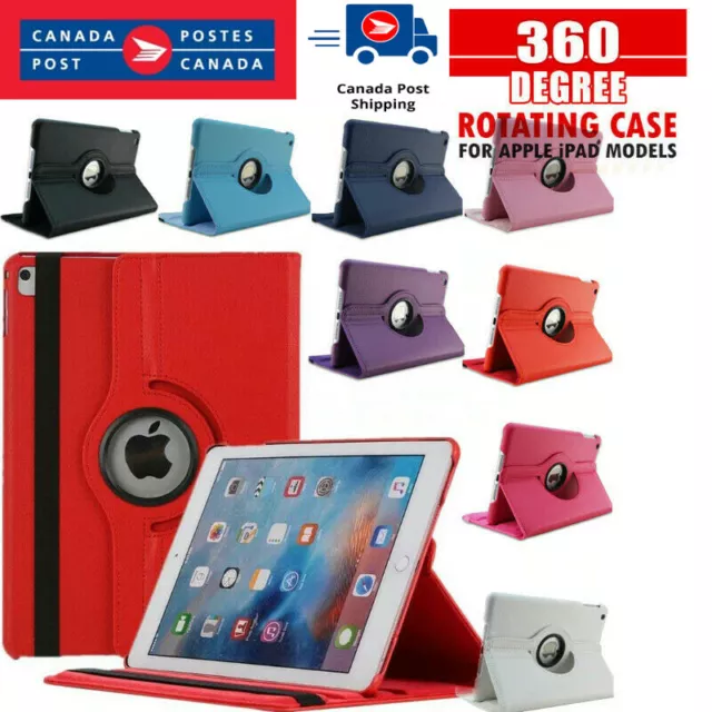 360 Rotate Leather Case Cover For Apple iPad 4/3/2 8th 7th 6th Gen Air1 2 Mini 5