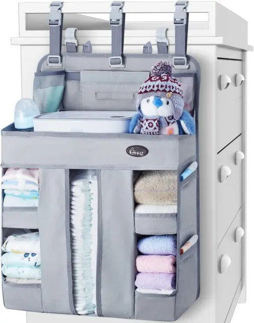 XL Hanging Diaper Caddy Organizer –Sturdy and Durable Baby Organizer – Diaper St