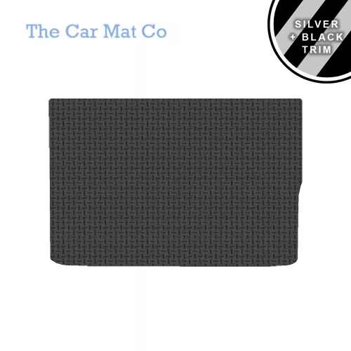 Boot Mat for Vauxhall Meriva 2010 On Tailored Rubber Silver Stripe Trim