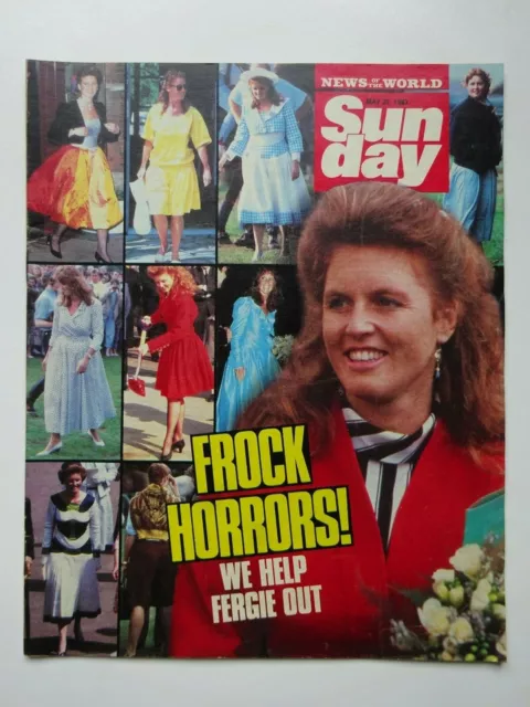 News Of The World 'Sunday' UK Magazine - Sarah Ferguson / Swing Out Sister 1987