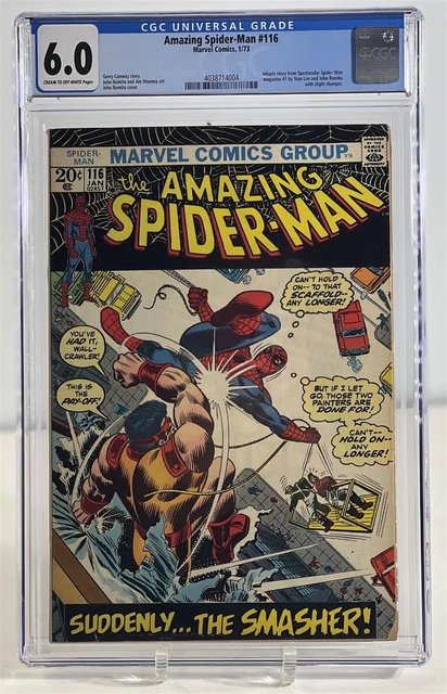 Amazing Spider-Man 116 1/73 Marvel Comics Universal CGC 6.0 CREAM TO OFF-WHITE