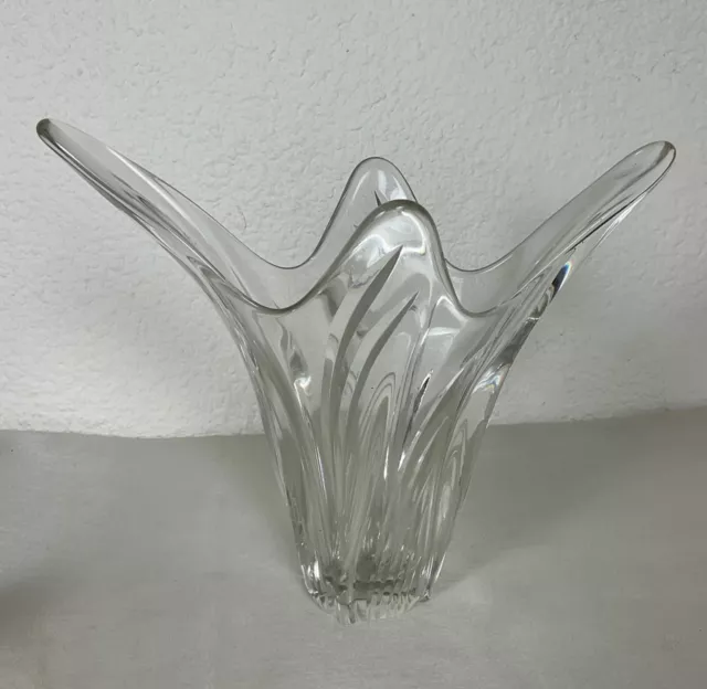 Ancien XXème vase en cristal de Bayel
