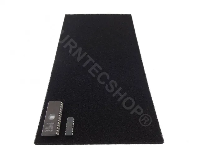 Conductive foam Sheet 12.7 x 22.8cm Anti-Static Foam IC Chip ESD safe storage
