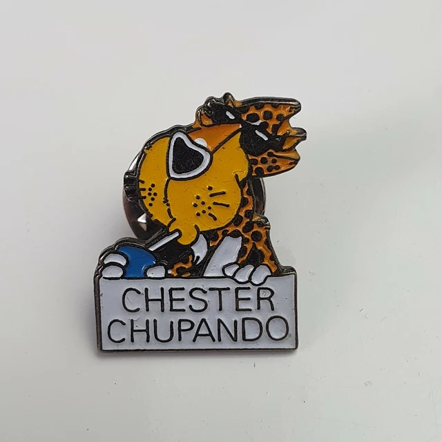 VINTAGE &CHESTER CHEETAH& Mascot of Cheetos 80's Collectible Lapel Pin