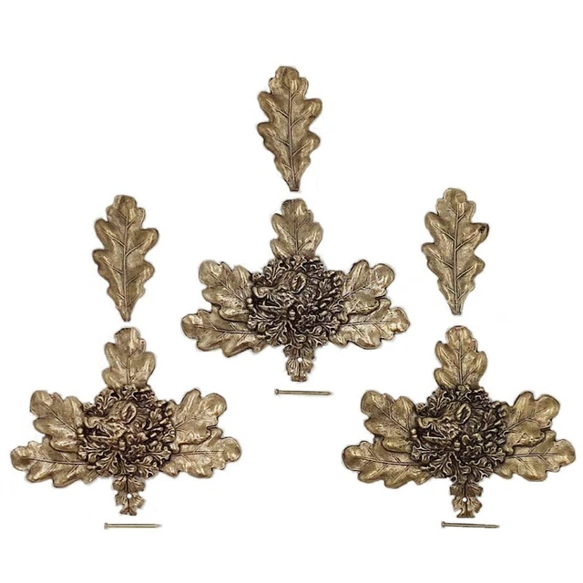 3 Pieza Hoja de Roble Hojas de Cubierta Con Jabalí Cabeza Decoración para Jabalí