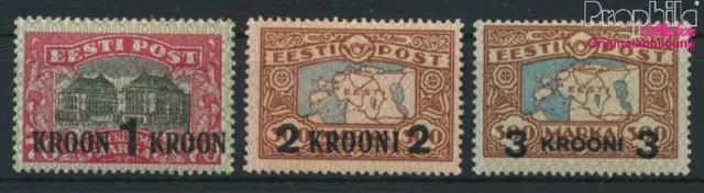 Briefmarken Estland 1930 Mi 87-89 (kompl.Ausg.) Jahrgang 1930 komplett mit(92768