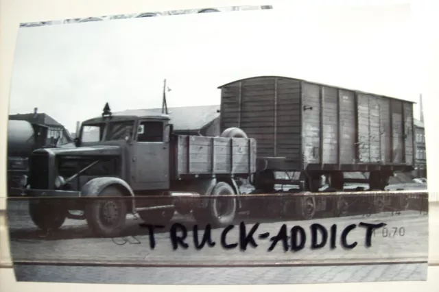 Oldtimer Truck Photo,Lkw Foto DDR,FAUN Zugmaschine,Gotha Culemeyer Straßenroller