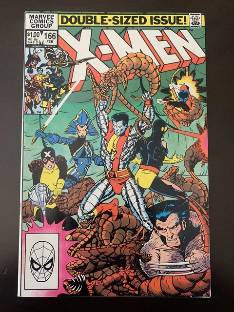 Uncanny X-Men #166 1st appearance of Lockheed Marvel Comics 1983
