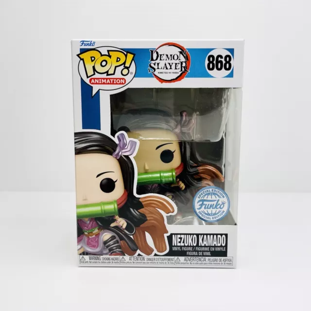 Demon Slayer Funko Pop Vinyl Special Edition Nezuko Kamado #868 + Pop Protector