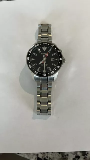 SEIKO SPORTURA MEN'S Black Watch - SUN015P1 44mm Crystal Sapphire $350. ...