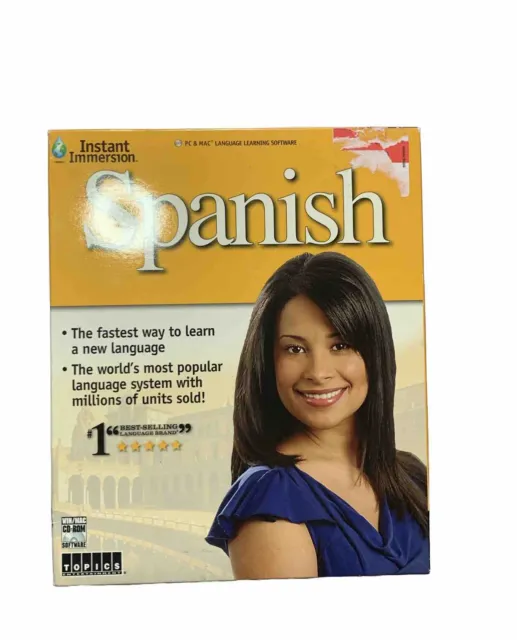 Instant Immersion Spanish 2 PC mac CD-Rom Windows Language Educational Software