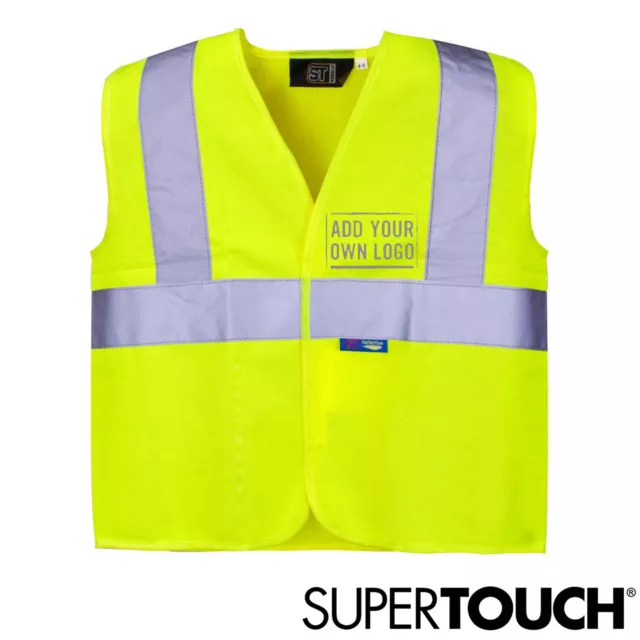 Kids Hi Vis Viz Safety Vest Childrens High Visibility Yellow Waistcoat Jacket