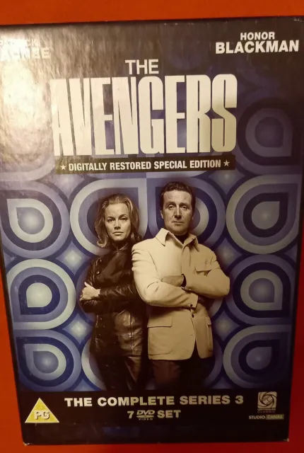 The Avengers - Complete Series 3 (DVD) Patrick Macnee Diana Rigg Honor Blackman