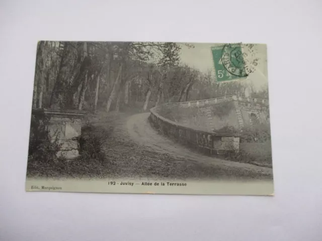 Cpa Essonne 91 Juvisy Allee De La Terrasse