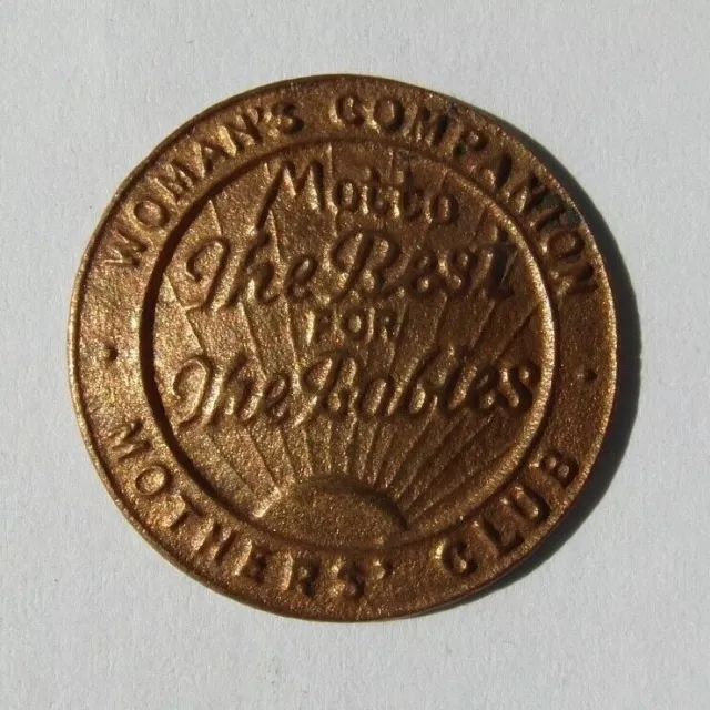 Collectable Badge - Woman's Companion Mothers Club - No Longer Has Pin See Photo