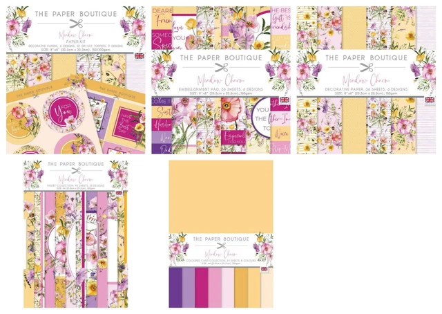 The Paper Boutique Meadow Charm - Paper Pad, Inserts, Colour Card - NEW AUG 22