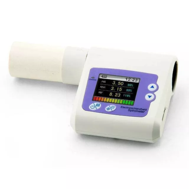 SP10 Digitales Spirometer Lungenatmungsdiagnosegerät Spirometrie + PC-Software 2