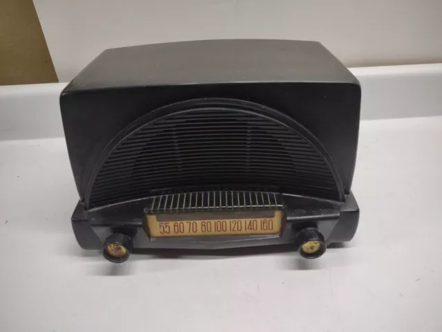 Vintage Deco Style Philco Transitone Model 52-549-199 5 Tube Tabletop Radio.Work