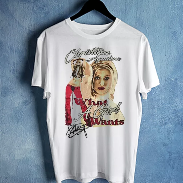 Hot Christina Aguilera What A Girl Wants Tshirt  Unisex S-4XL T-Shirt THAEB01823