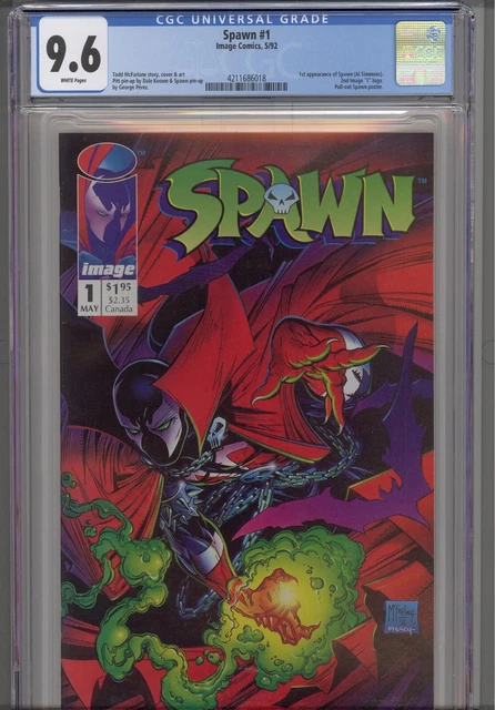 Spawn #1 CGC 9.6 1992 Image Comics 1st APP Spawn