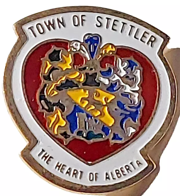 Town of Stettler "The Heart of Alberta Canada Lapel Pin