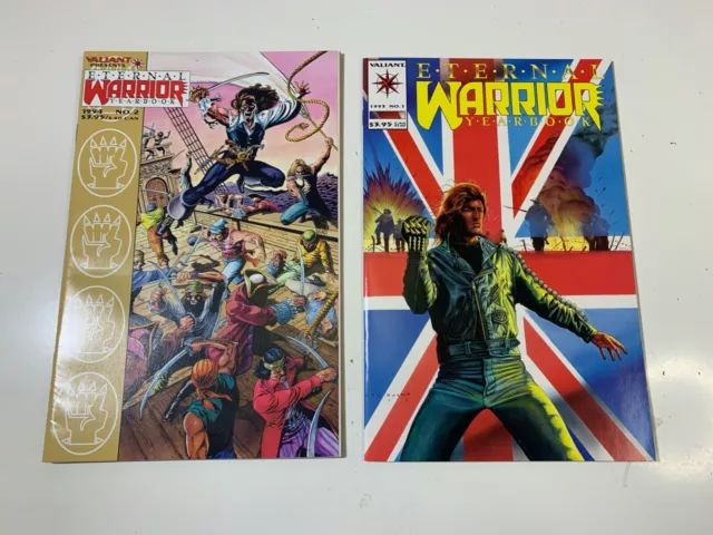Eternal Warrior Yearbook #1-2 VF/NM complete series - valiant comics set lot