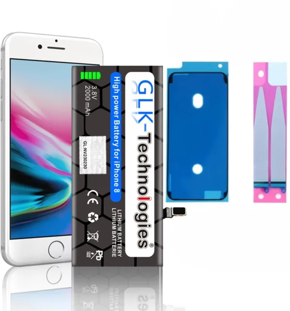 GLK Akku für Apple iPhone 8 8G A1905 A1863 A1906 Batterie PRO Ohne Set