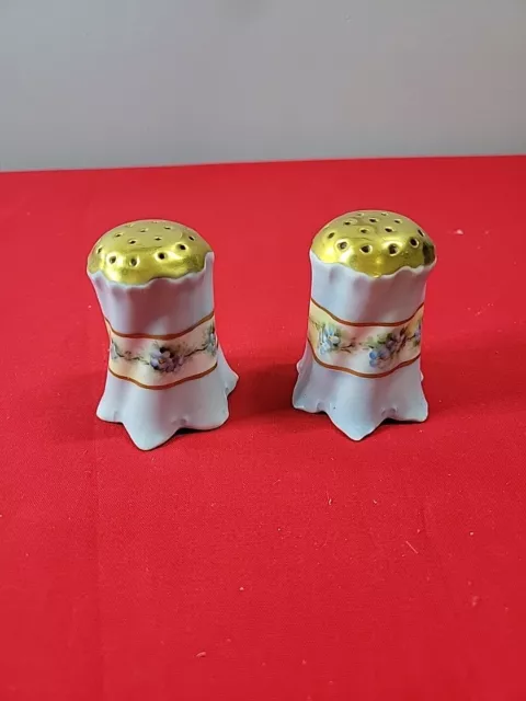 Hohenzollern Hand Painted Salt & Pepper Shakers Germany