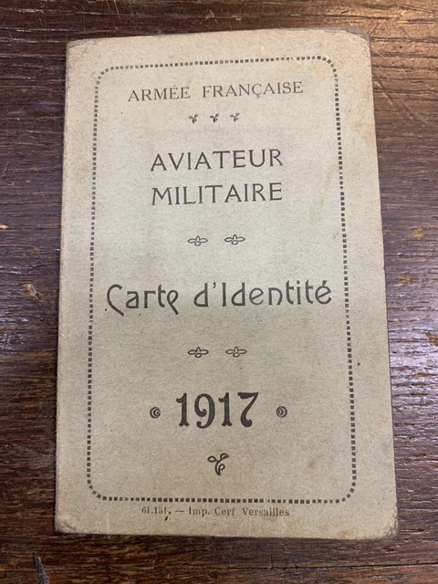 Ancienne Plaque D'identité Militaire Française Lyon Central 1895 D'époque