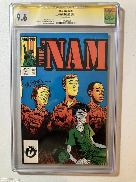 The Nam #9 cgc 9.6 signed by Michael Golden