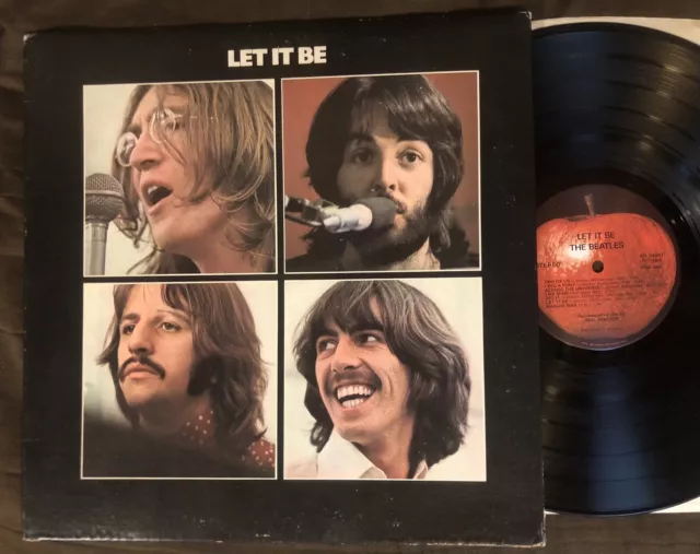 THE BEATLES Let It Be - 1970 1st Press Apple LP - Bell Sound, Red Apple - VG++