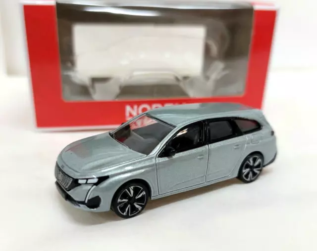 Peugeot 308 SW 2021 Norev Grey 1/64 3 pollici come nuovo in scatola di cartone