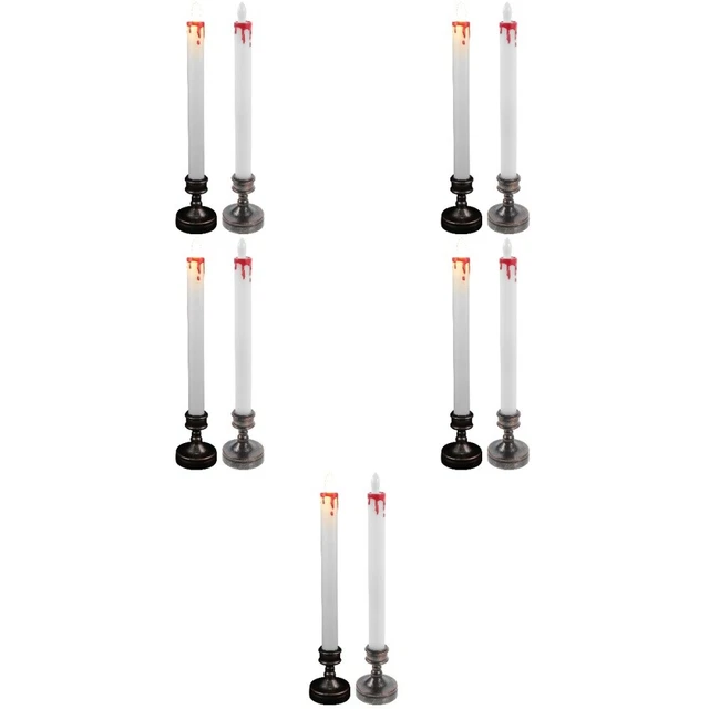 10 pz candele taper alimentate a batteria candele senza fiamma