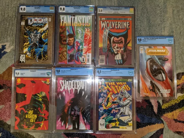 7 Comic Slab Lot 3 Cgc/4 Cbcs