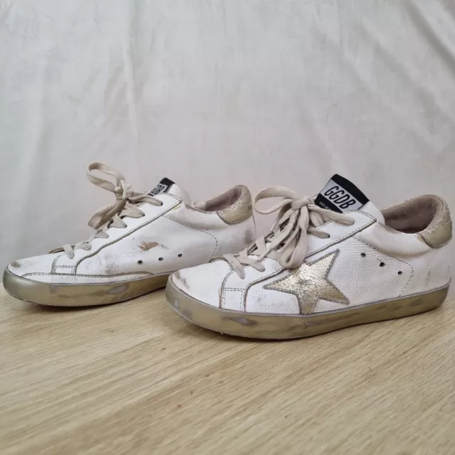 Golden Goose GGDB Superstar Gold Foxing Metal Stud Size Eu 35 Au 4 UK 2 RRP $870