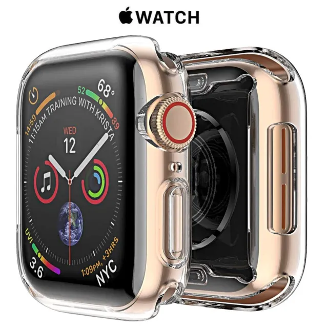 Cover für Apple Watch Series 5 4 3 2 1 Schutzhülle Bumper Silikon 44 42 40 38 MM