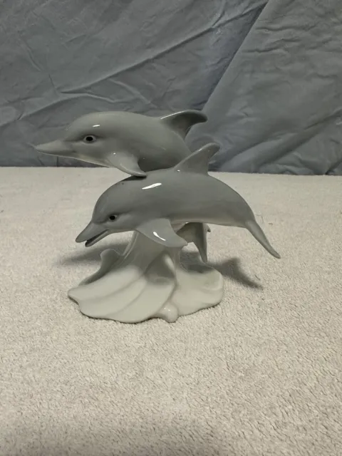 Otagiri 2 Dolphin Figurine Japan