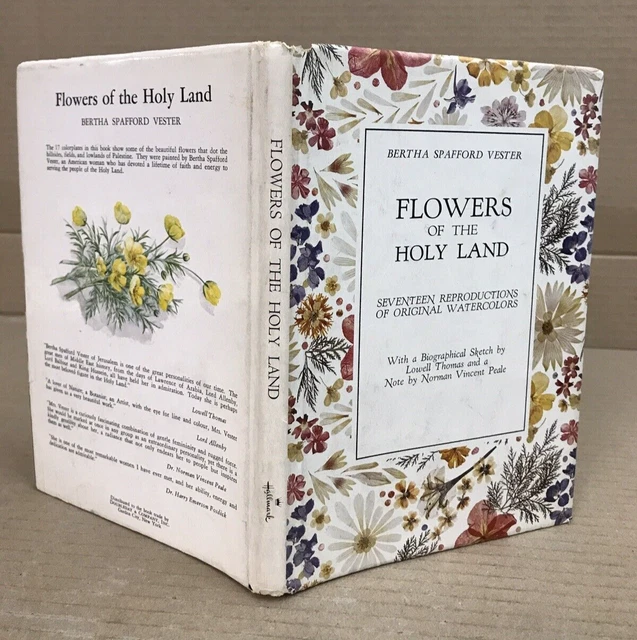 Flowers of the Holy Land - Bertha Spafford Vester - Vintage Hardback - 1962