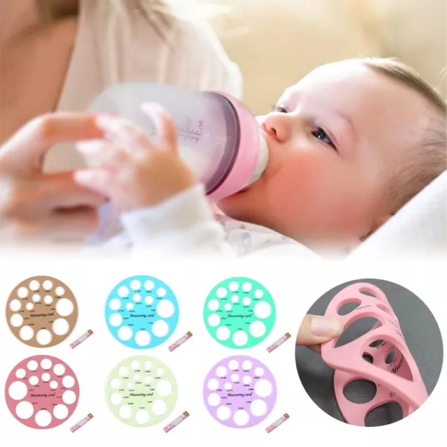 New Moms Silicone Nipple Measuring Card Breast Pump Sizing Tool  Women