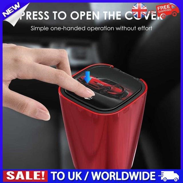 C# Portable Car Ashtray with LED Light Flame Retardant Smokeless Cigarette Holde